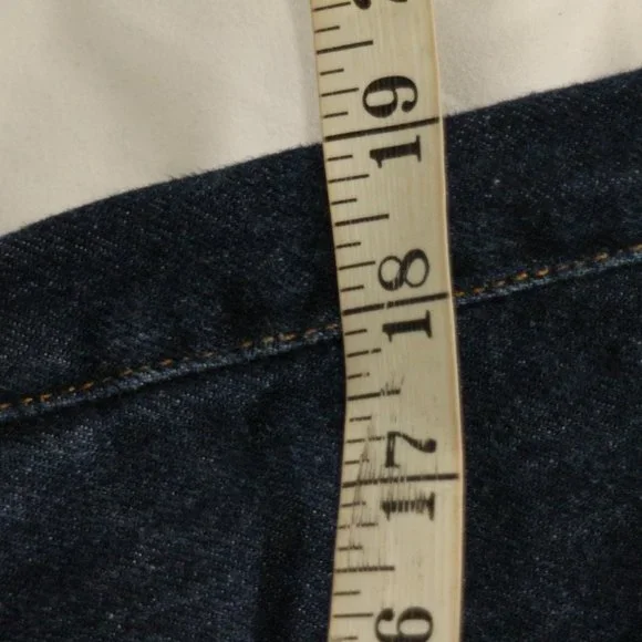 GUESS JEANS Bootleg Cut Dark Wash Blue Denim Jeans Sz 32 Men - Picture 13 of 13